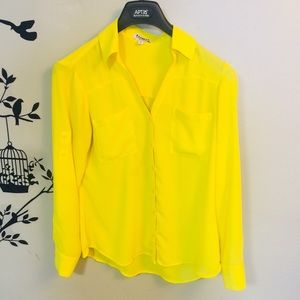 Express Vibrant Yellow Portofino Shirt